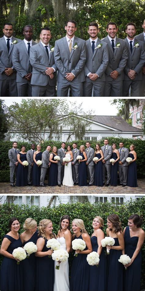 navy blue and grey wedding.